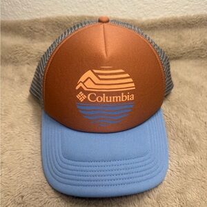 Columbia Copper and Sky Blue Trucker Hat